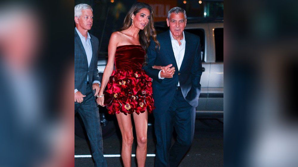 Amal and George Clooney shine at 