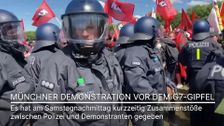 Scuffles between police and activists at G7 demonstration