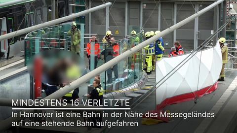 Hannover: Mindestens 16 Verletzte bei Bahn-Unfall