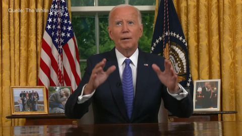 Emotionale Rede: Biden gibt den Staffelstab weiter