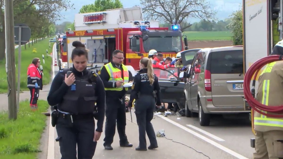 Schwerer Unfall in Heidelberg: Zwei Verletzte bei Frontalzusammenstoß