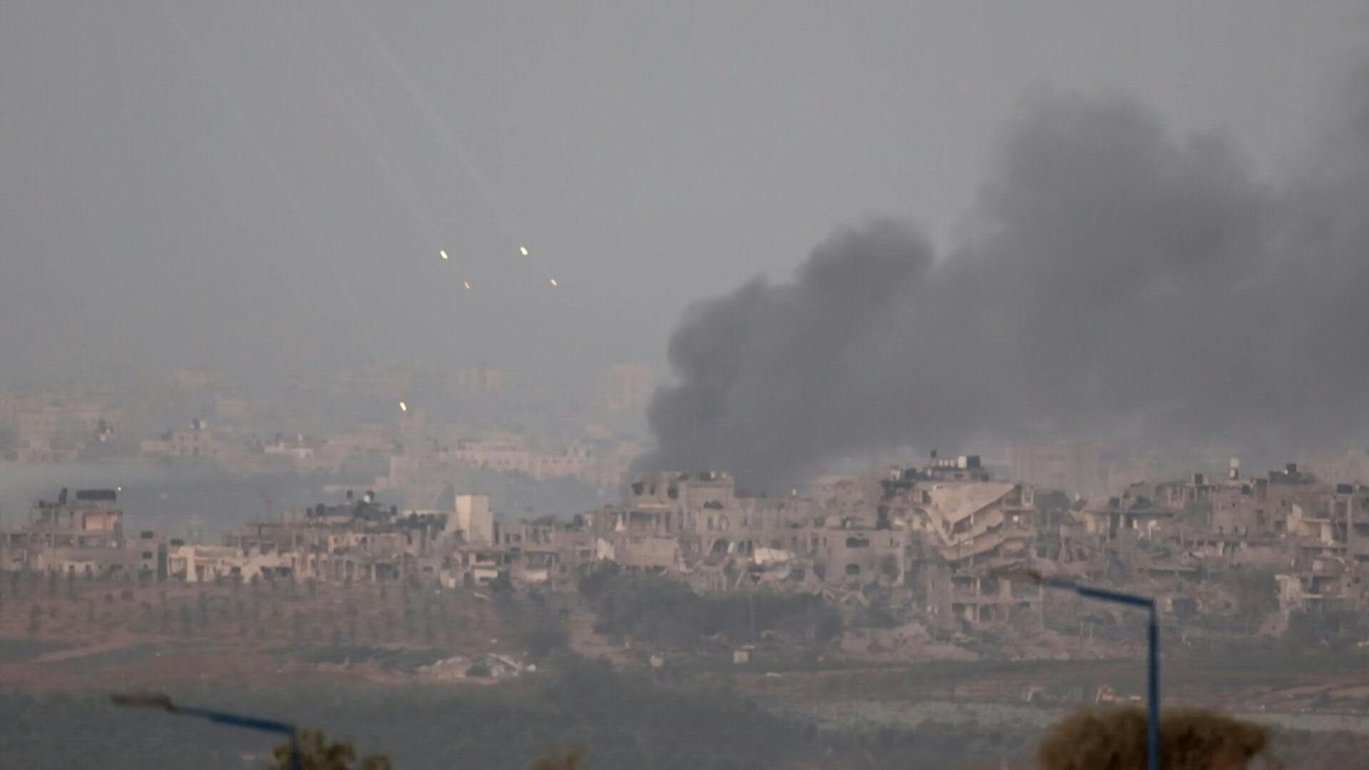 Israeli strikes continue in Gaza, one month after Hamas attack