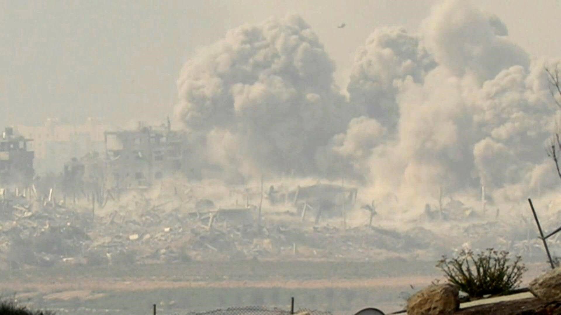 Explosion, smoke in northern Gaza seen from Israel's Sderot