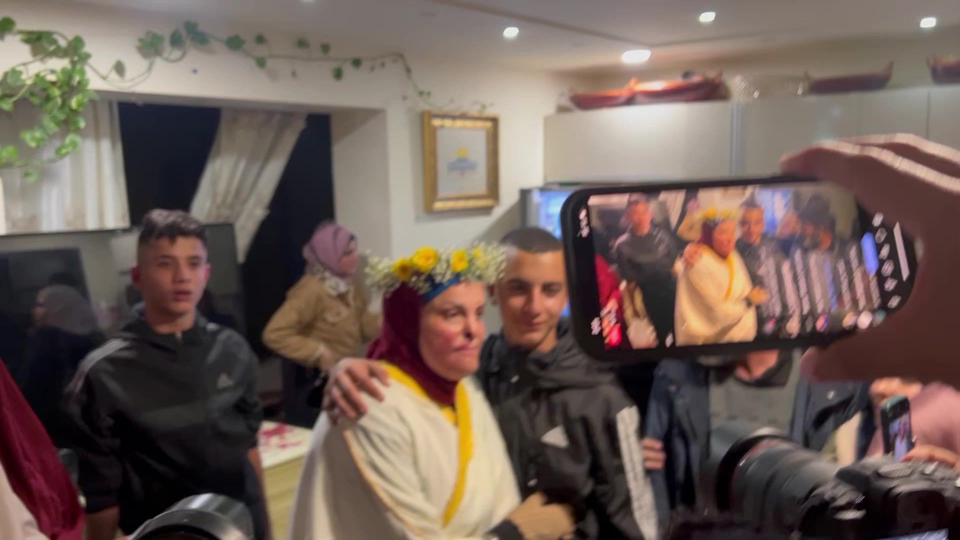 Prominent Palestinian prisoner Israa Jaabis arrives home after release