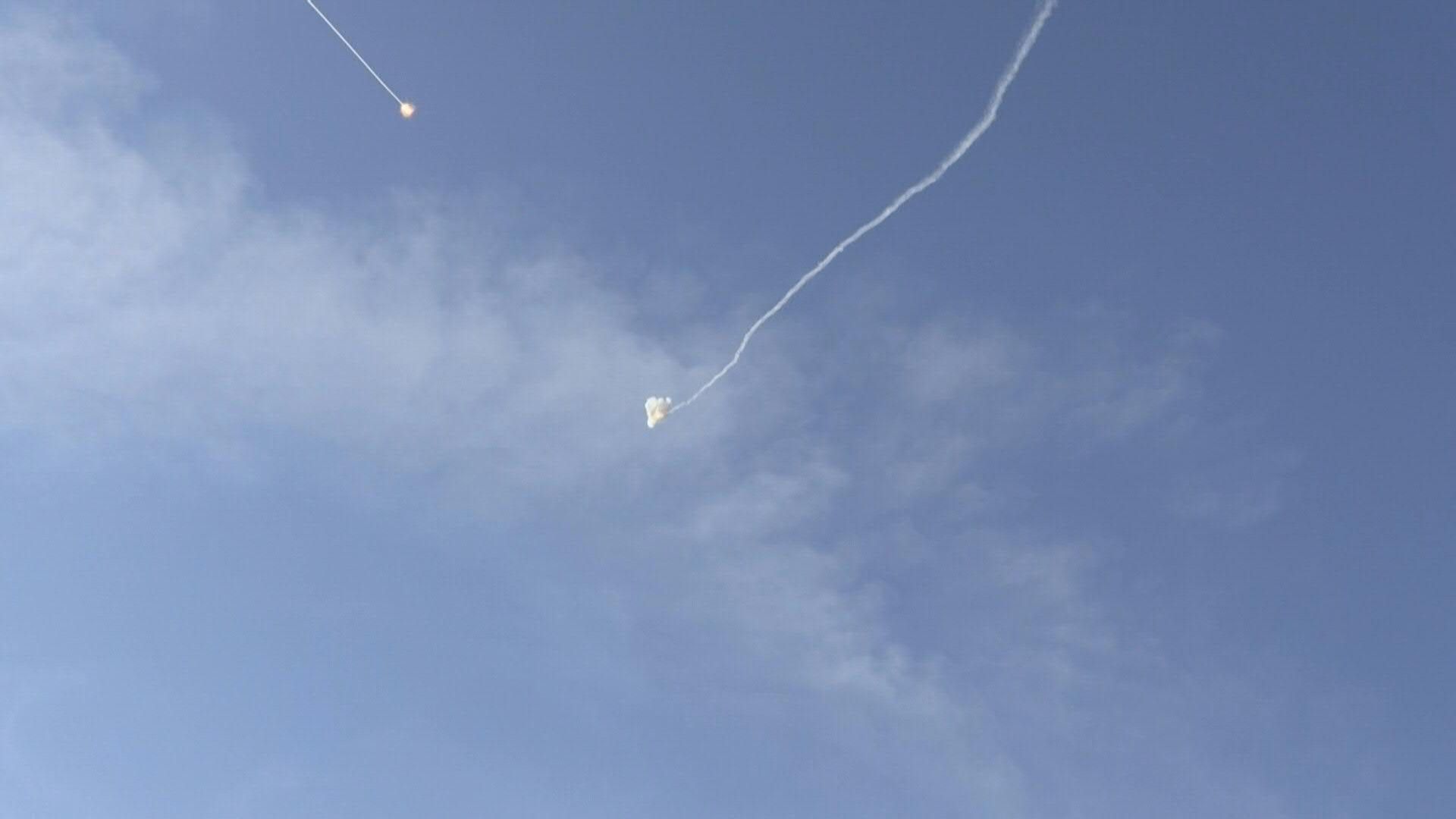 Rockets fired from Gaza intercepted above Israel's Sderot