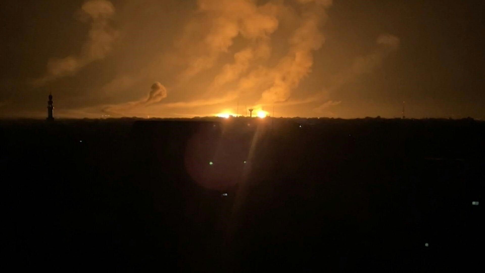 Strikes on Gaza, seen from Rafah