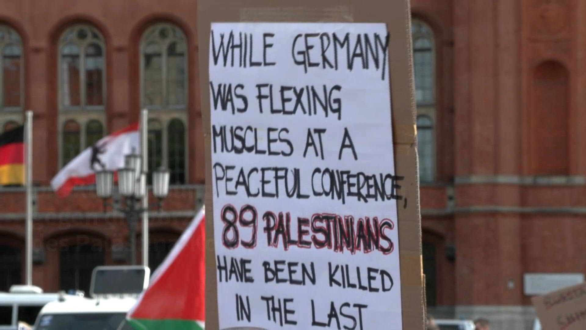 Berlin: Hunderte bei pro-palästinenssischer Demo