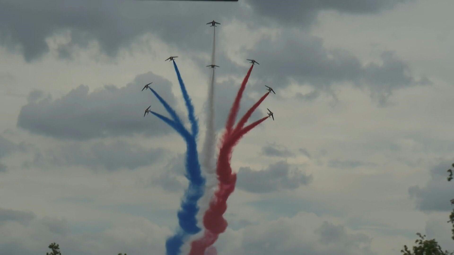 Patrouille de France flyover closes Bastille Day parade in Paris