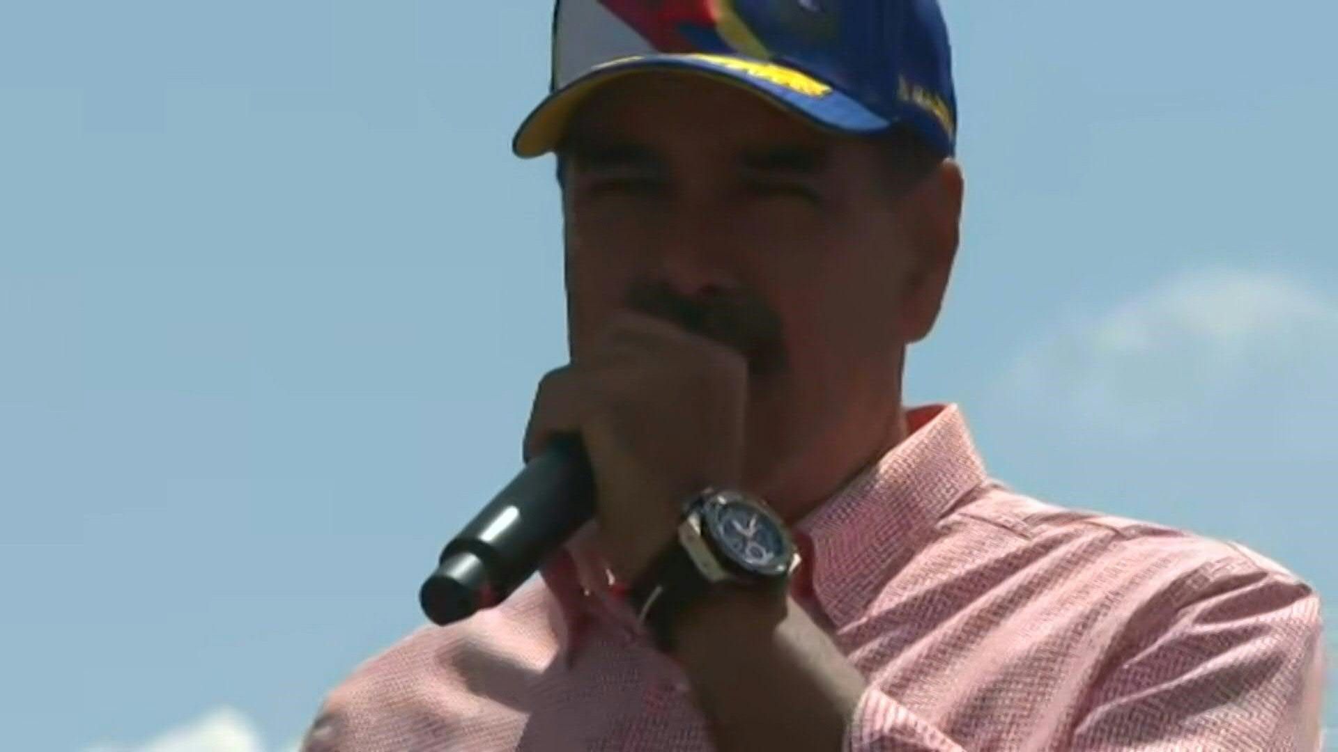 Venezuelan President Nicolas Maduro holds rally on final campaign day