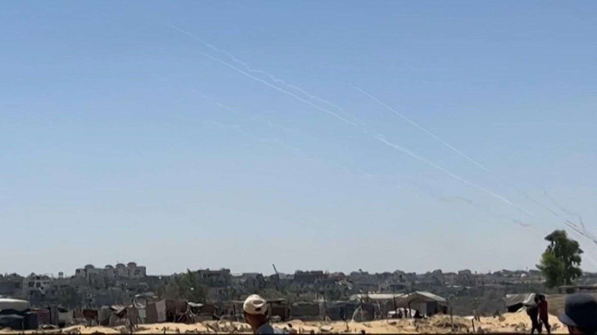 Rocket fire from Gaza towards Israel