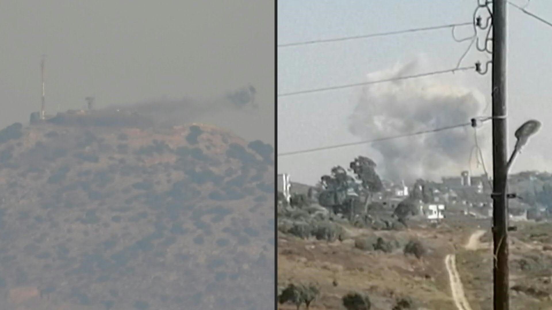 Smoke billows as Israel, Hezbollah trade cross-border fire
