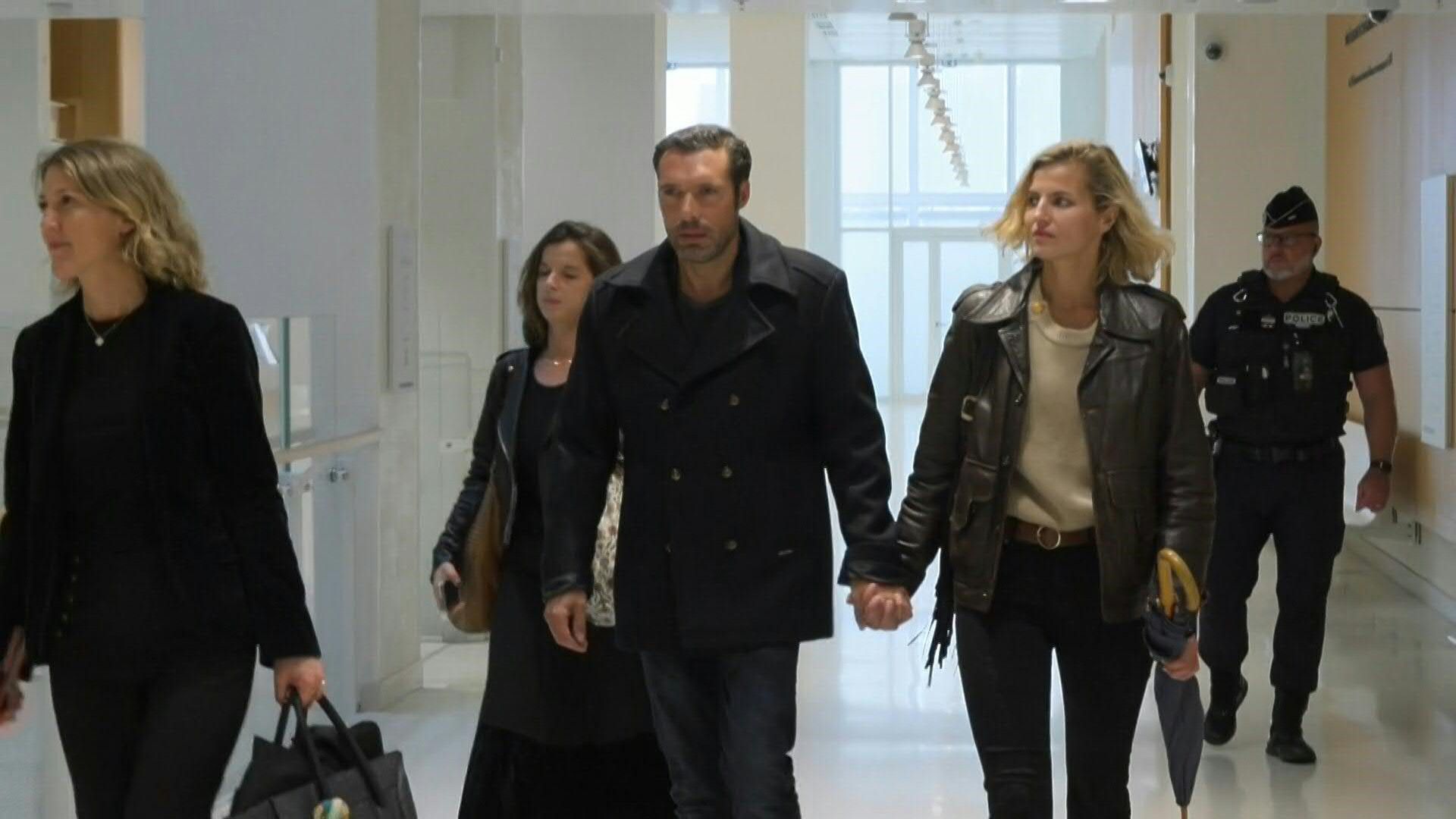 French actor and director Nicolas Bedos arrives at the Paris Criminal Court