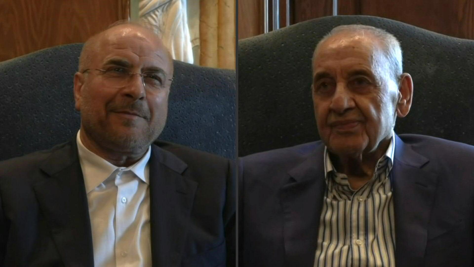 Iran's parliament speaker Ghalibaf meets Lebanese counterpart in Beirut