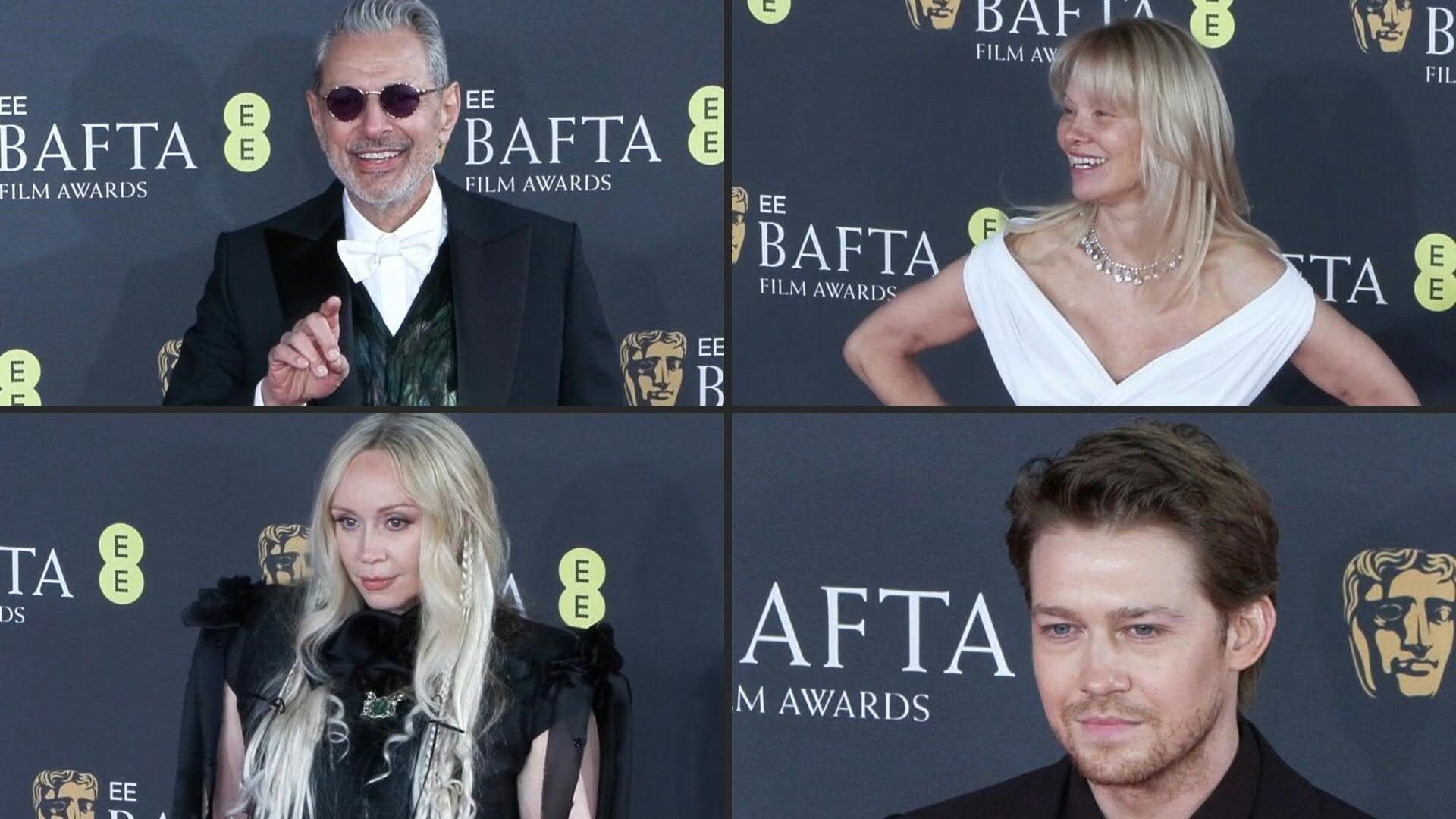 Stars arrive for the BAFTAs in London