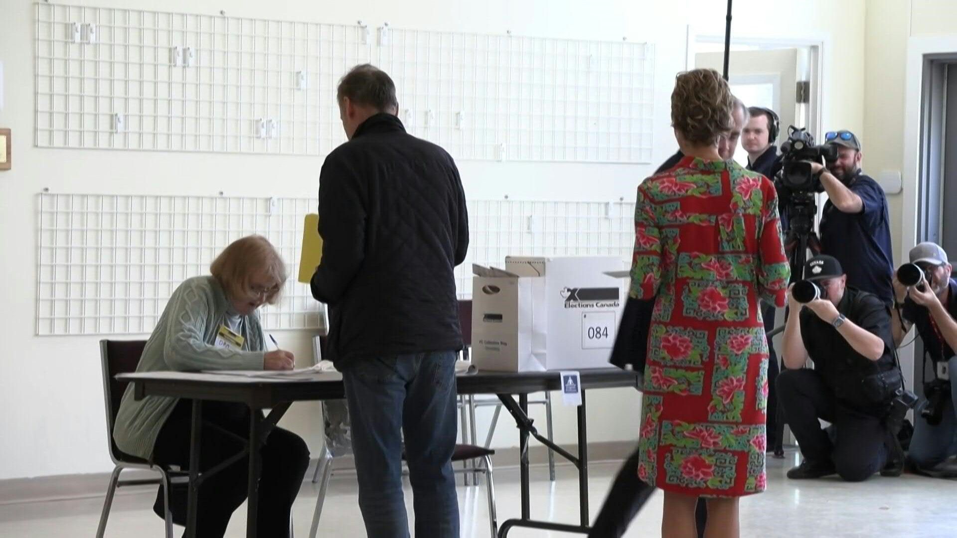 Video: Liberal leader Mark Carney votes on election day in Canada