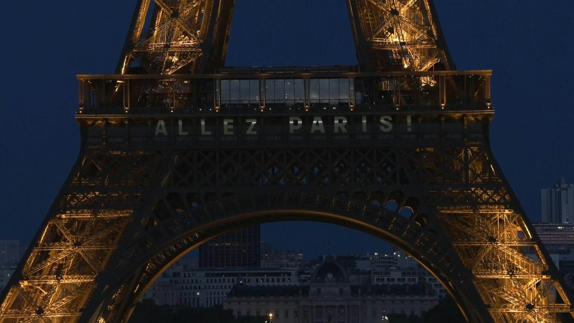 Eiffel Tower lights up for PSG ahead of Champions League final