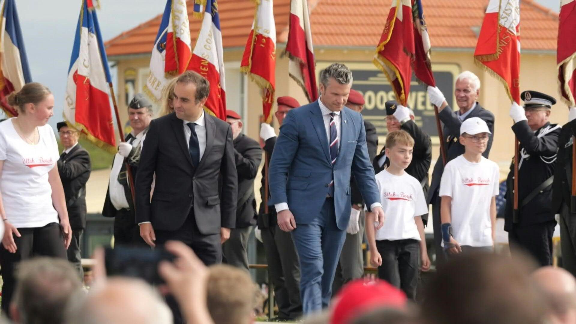 Lecornu and Hegseth celebrate the 81st anniversary of the D-Day landings at Utah Beach