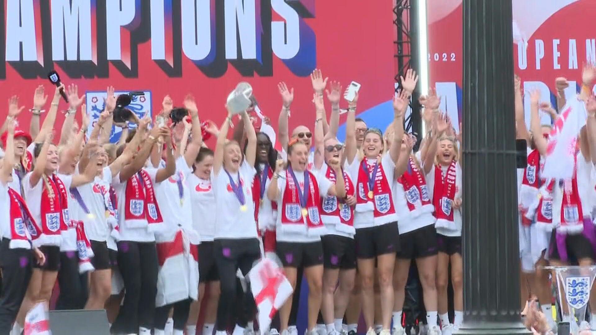 Lionesses party with thousands of fans after Euro 2025 triumph