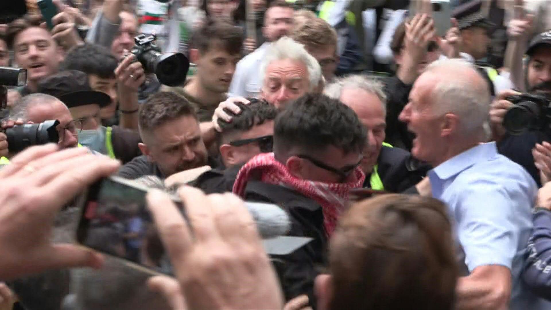 Kneecap's Liam O'Hanna arrives at London court on terror charge