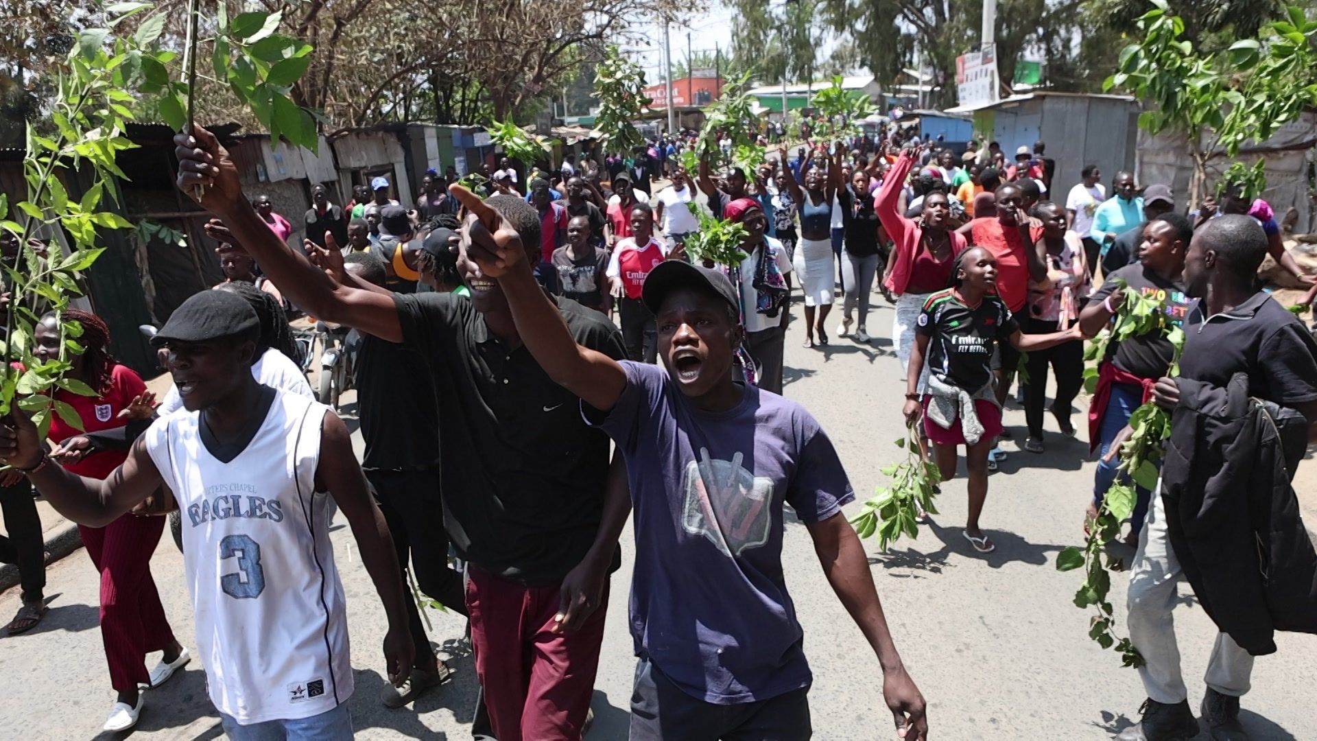 Kenyans take to Nairobi streets to mourn opposition leader's death