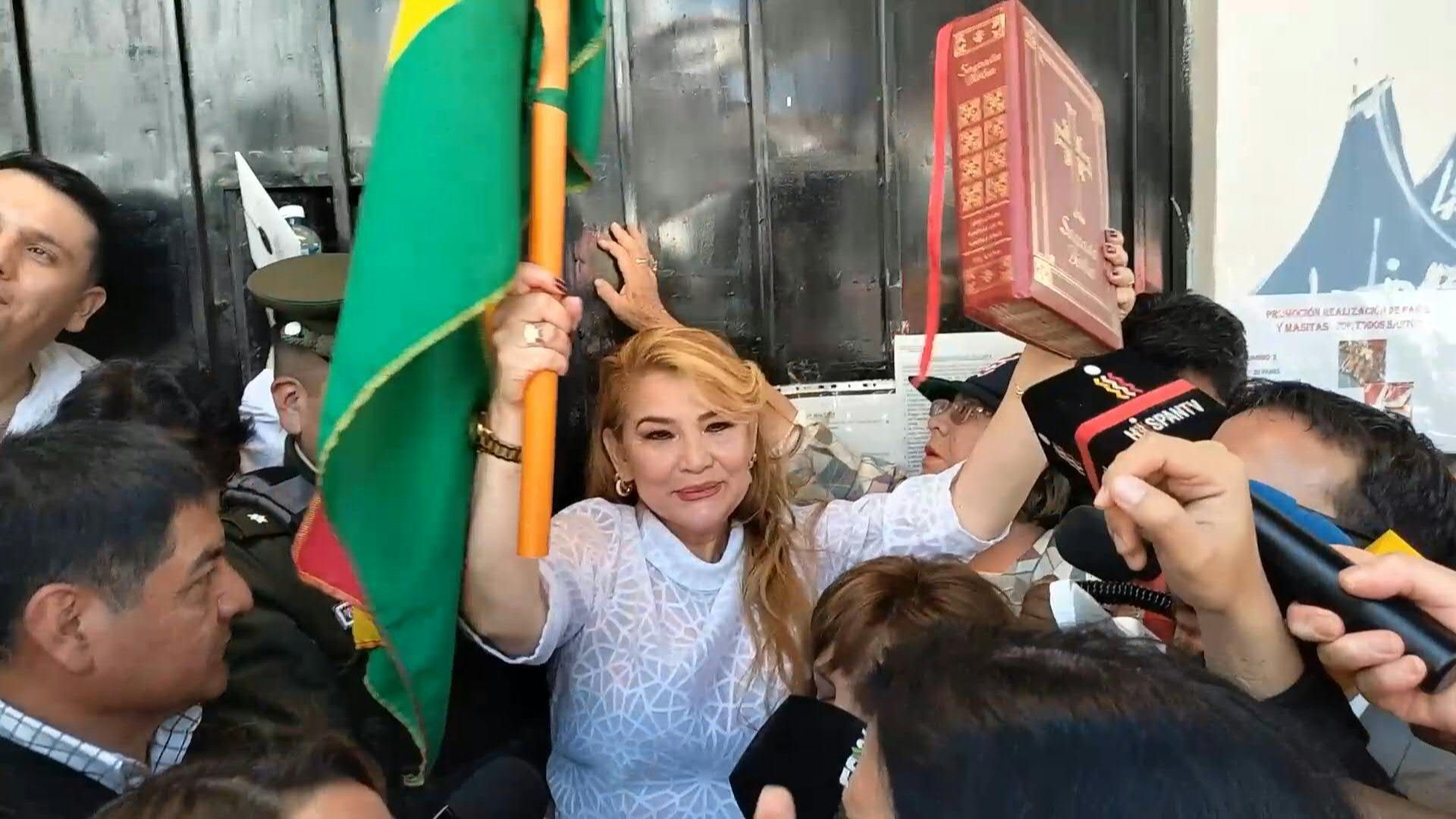 Bolivian ex-president Anez leaves prison after sentence annuled