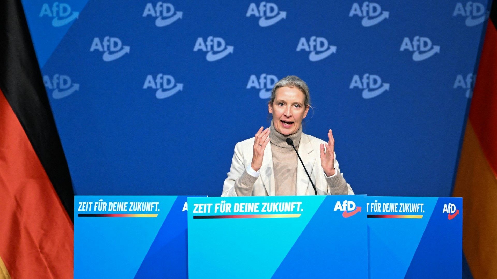 Video: "Undemokratisch": Weidel verurteilt Gewalt bei Anti-AfD-Protesten