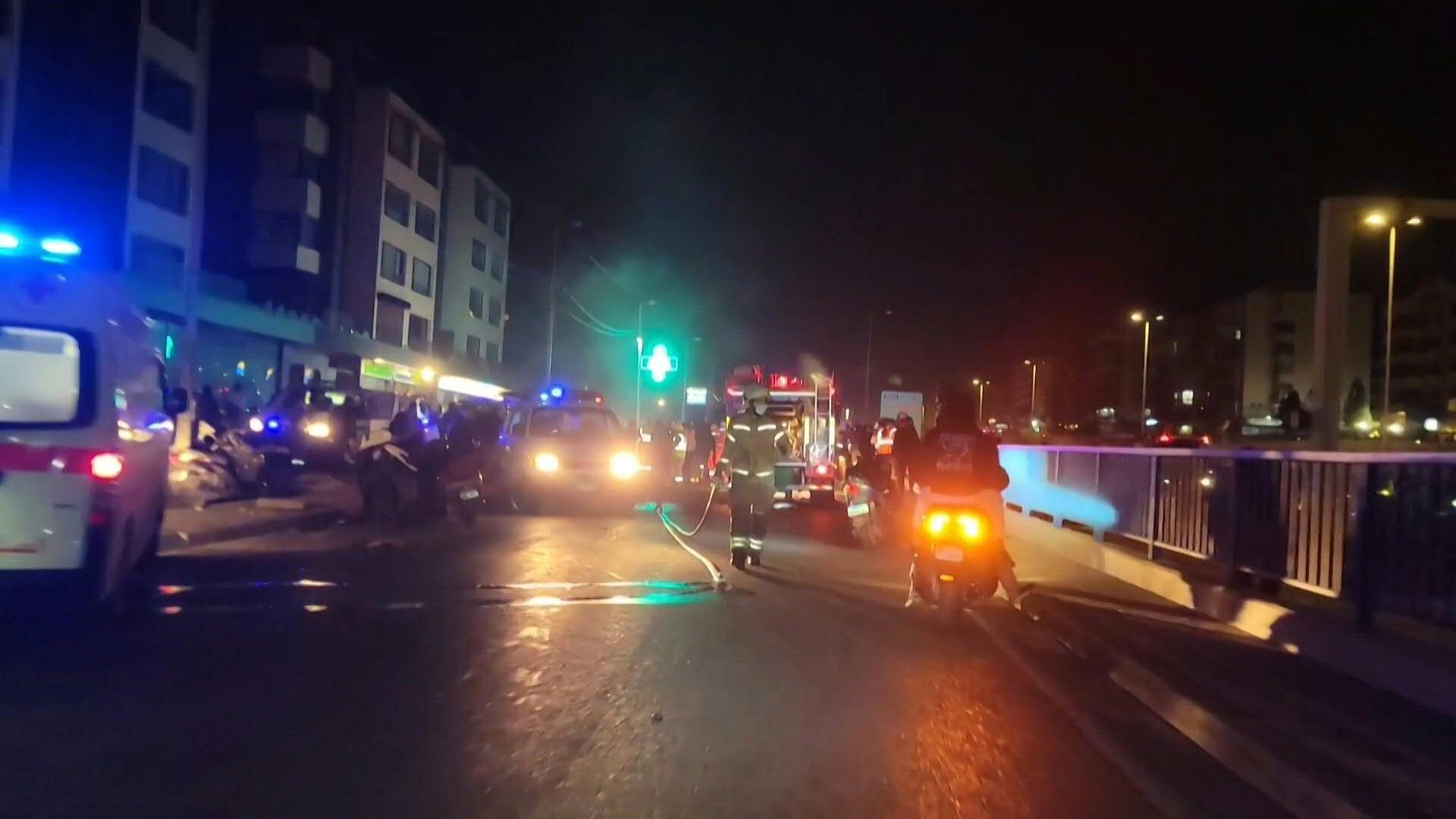 Video: First responders on site after Israeli strike on vehicle in Beirut