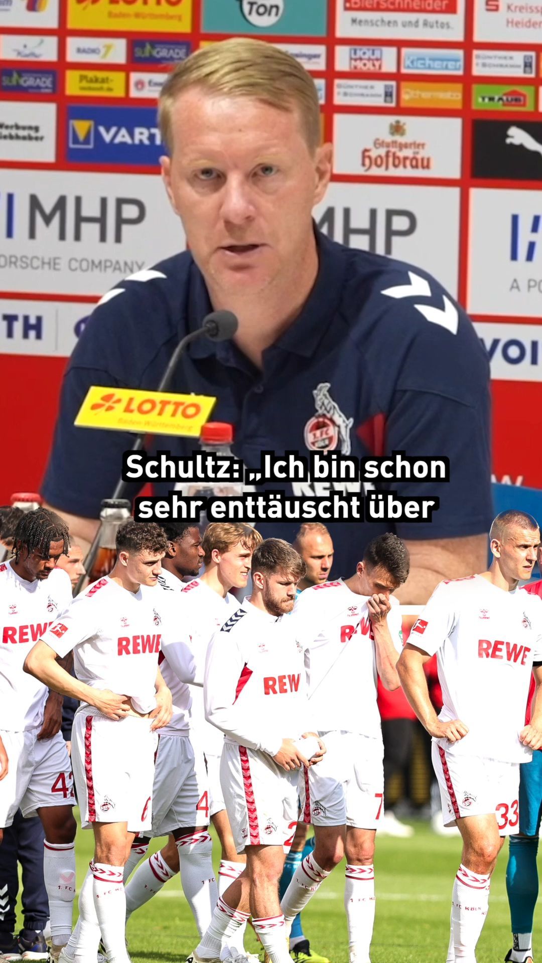 "Herz am rechten Fleck": FC-Coach Schultz nimmt Mannschaft in Schutz