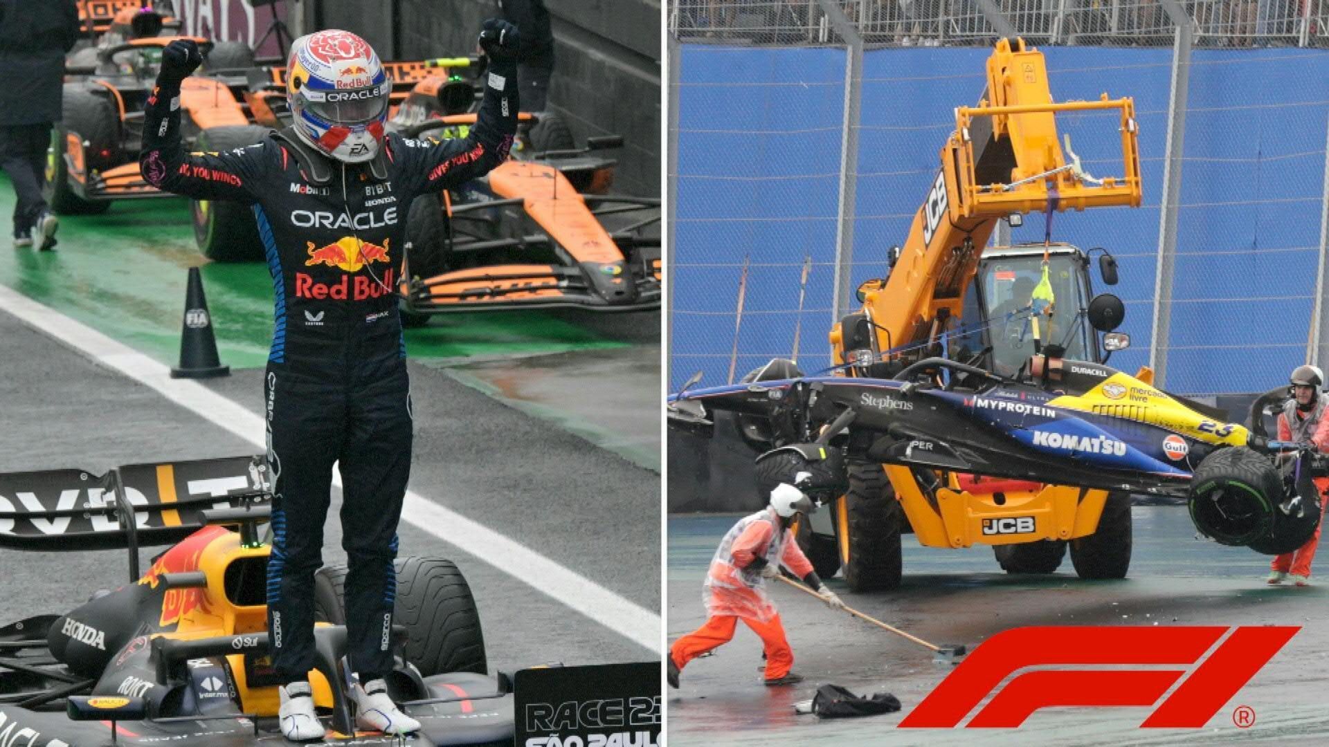 Aufholjagd in Brasilien: Verstappen hängt Norris ab