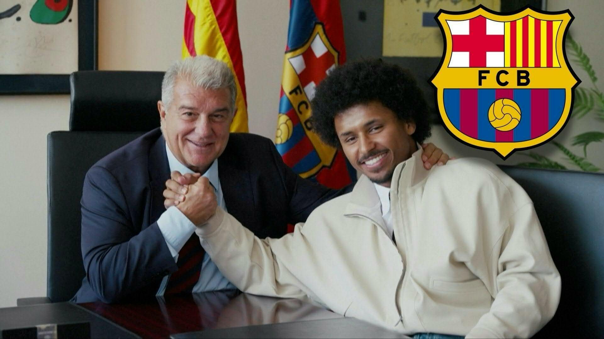 Video: Vorstellung bei Barca: Adeyemi strahlt mit Laporta um die Wette