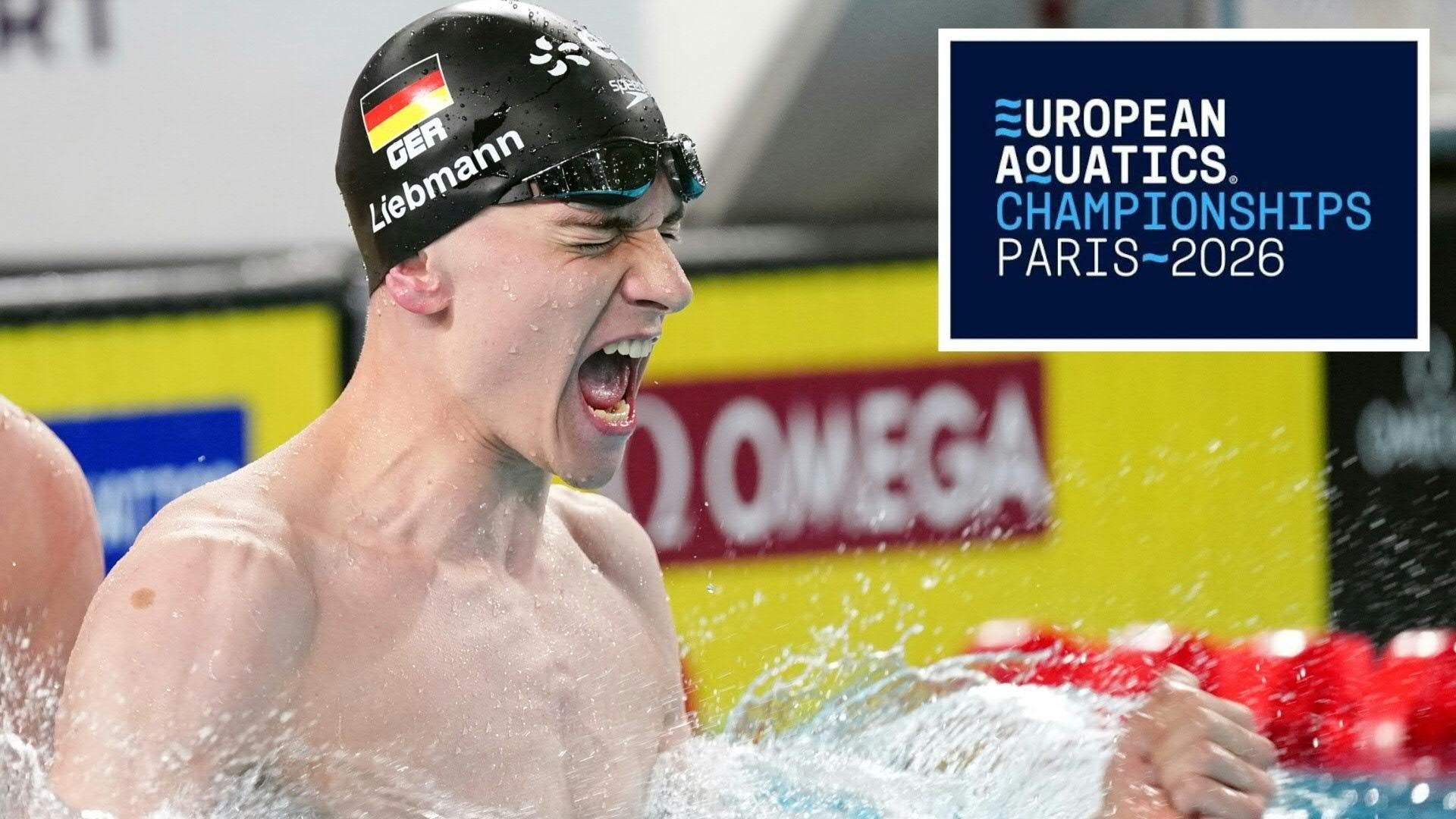 Video: Schwimm-EM: Liebmann gewinnt mit Weltrekord über 1500 m Gold