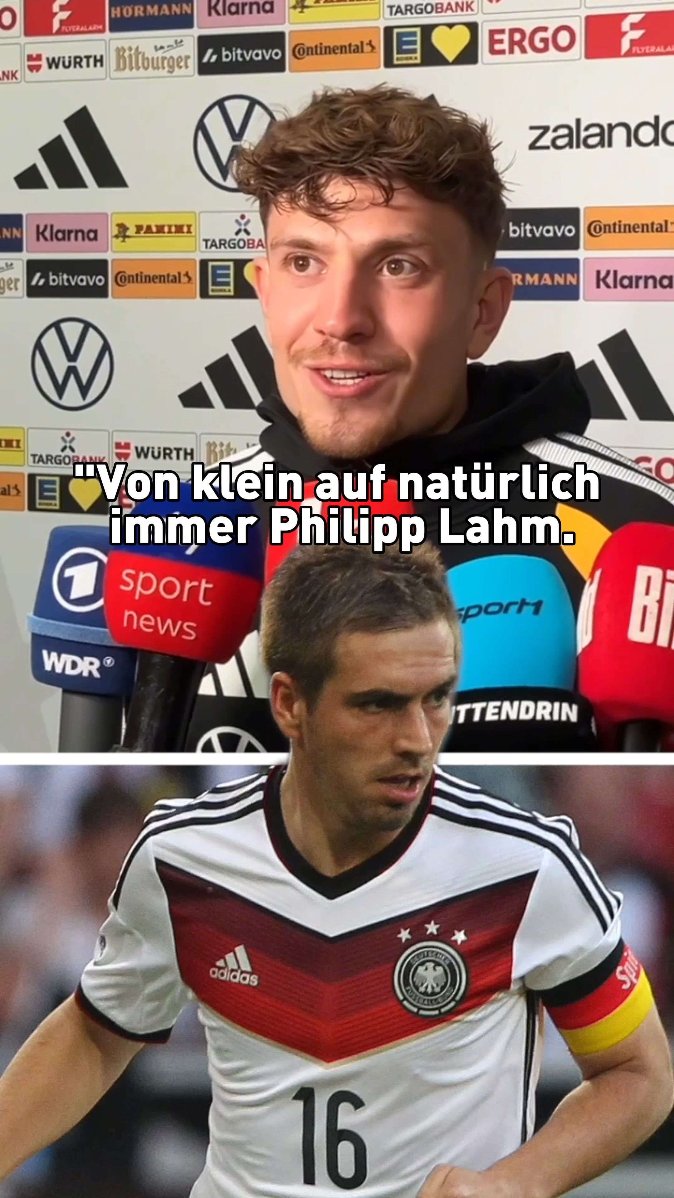 Video: "Von klein auf immer Philipp Lahm": Treu nennt großes Vorbild