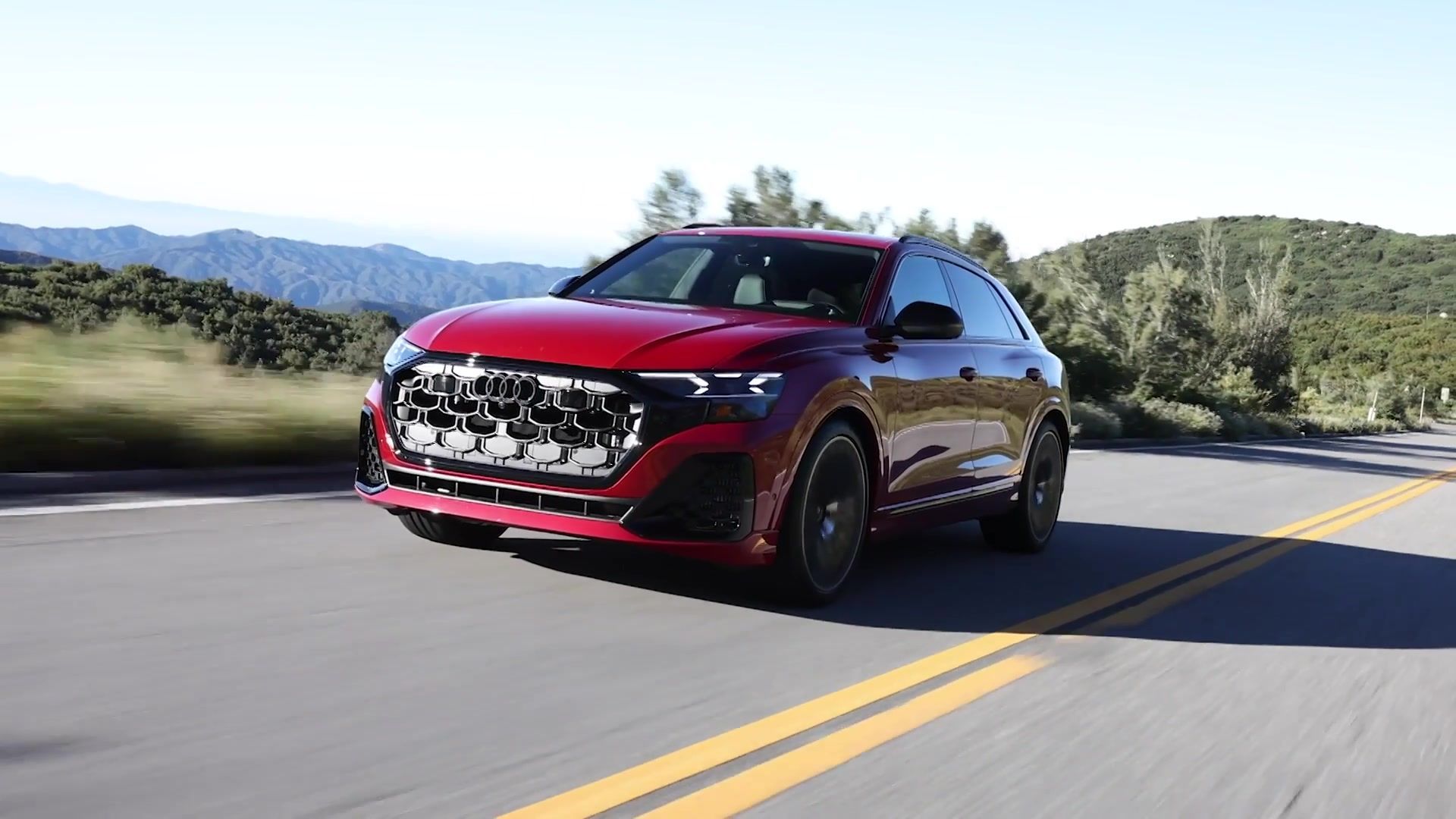 2025 Audi SQ8 in Chili Red Driving Video