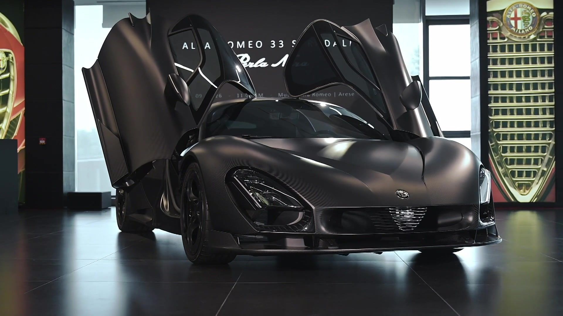 Alfa Romeo 33 Stradale Perla Nera at Paris motor Show 2026