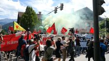 G7 summit: Peaceful protest in Garmisch-Partenkirchen