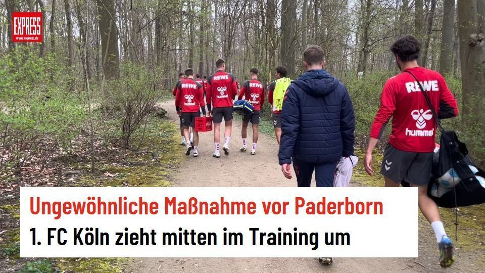 Ungewöhnliche Maßnahme vor Paderborn-Spiel: 1. FC Köln zieht mitten im Training um