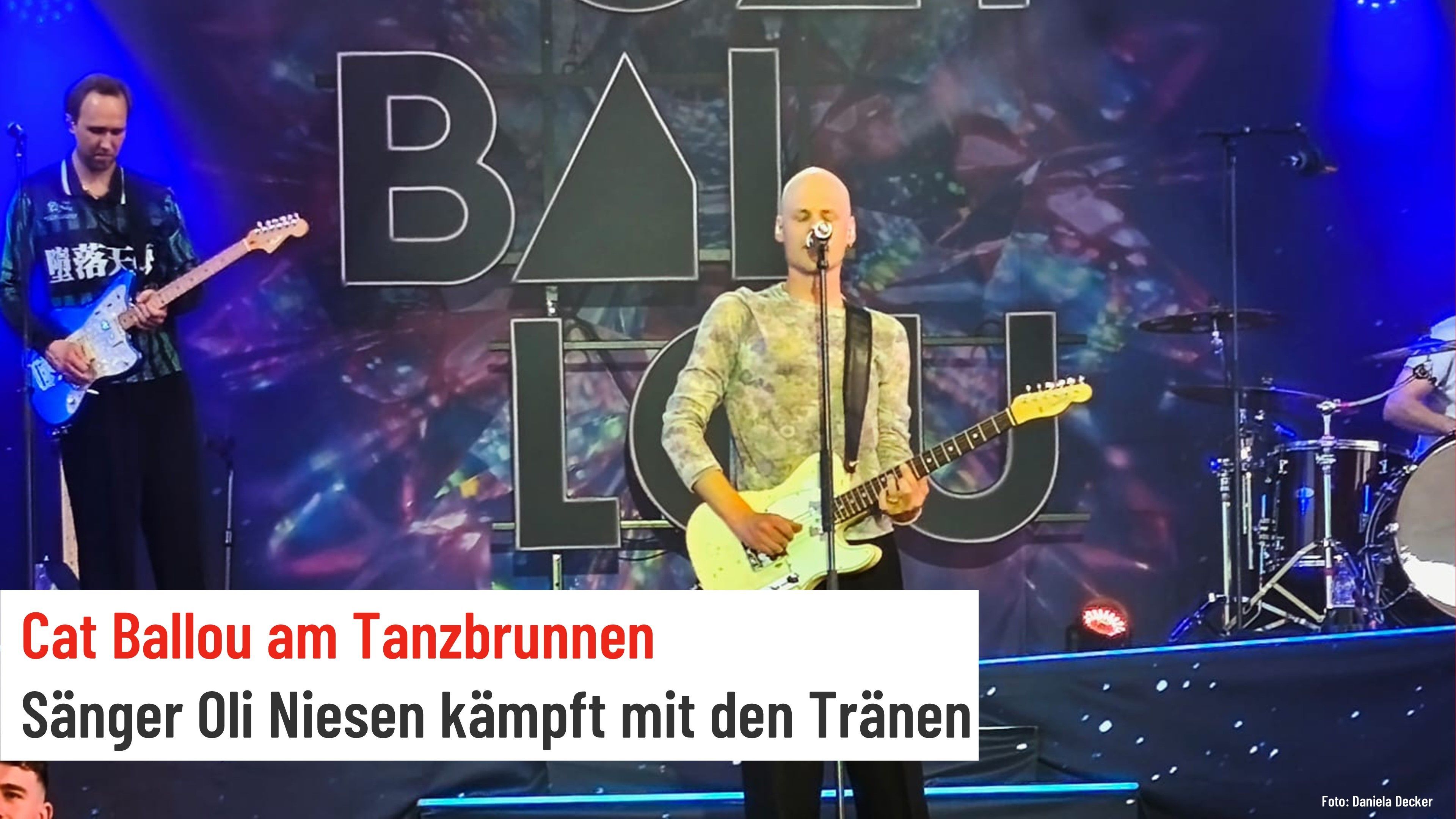 Cat Ballou am Tanzbrunnen: Sänger Oli Niesen kämpft mit den Tränen