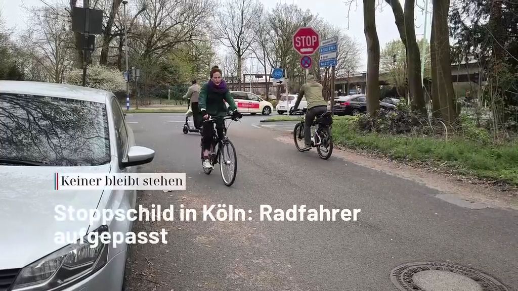 Video: Kölner Stoppschild zeigt massives Problem