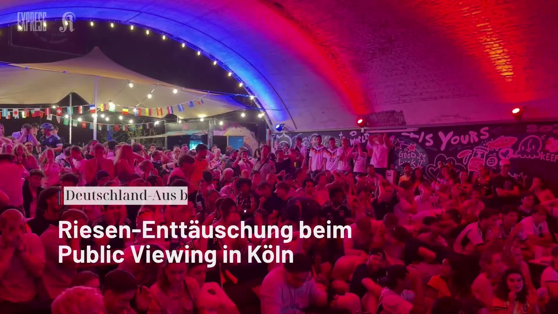 Video: Public Viewing beim Deutschland-Aus