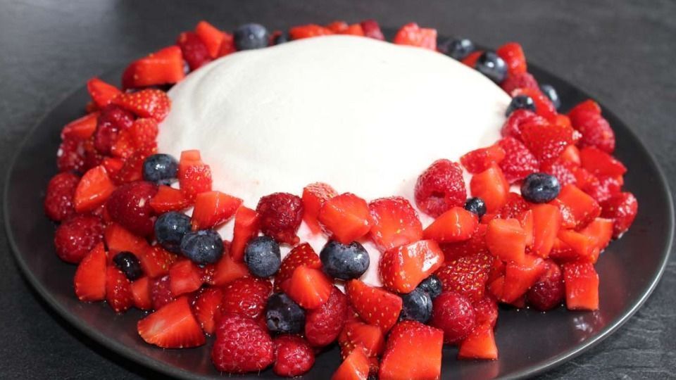 Fruity Yogurt Bomb with Fresh Berry Variety