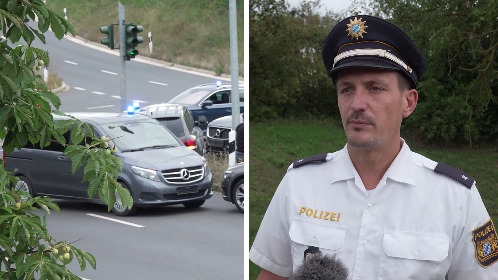 Video: Kind und verletzte Mutter im Auto: Polizei stoppt Wagen und nimmt Vater fest