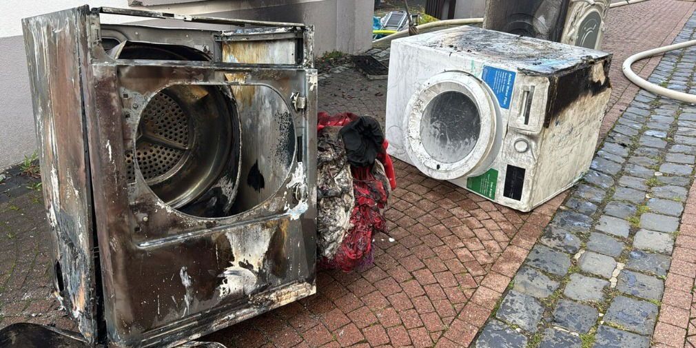 Kellerbrand in der Napoleongasse - Trockner fängt Feuer