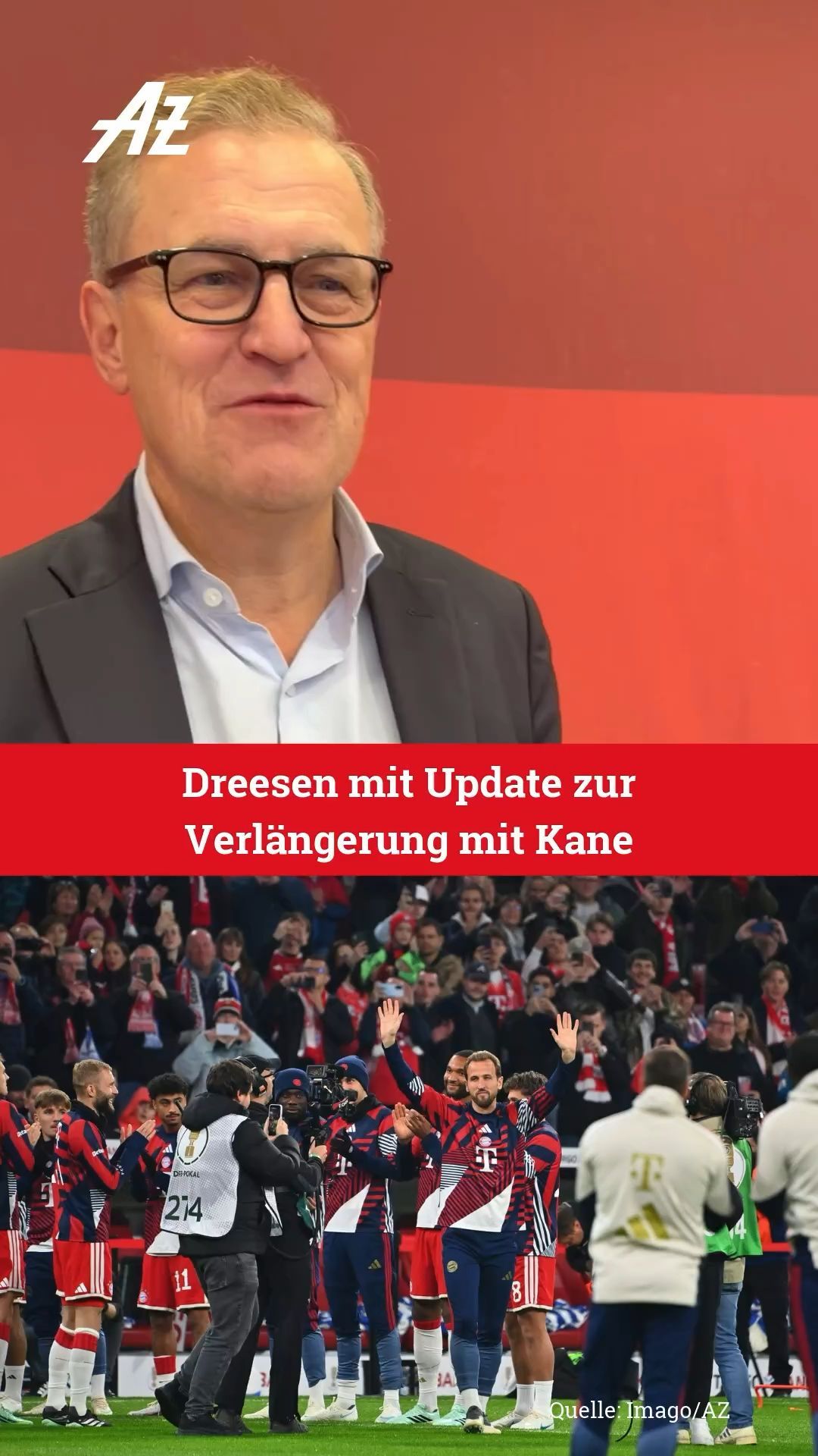 CEO Jan-Christian Dreesen über die Verlängerung von Harry Kane beim FC Bayern.