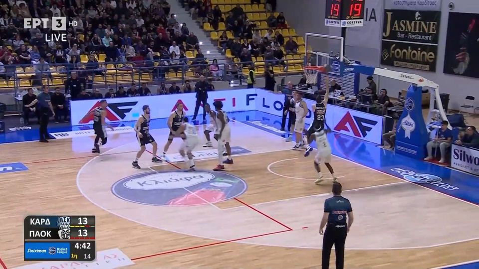 8 / 10: Καρδίτσα - ΠΑΟΚ | Ο Μίχαλακ αστόχησε δύο φορές κάτω από το καλάθι