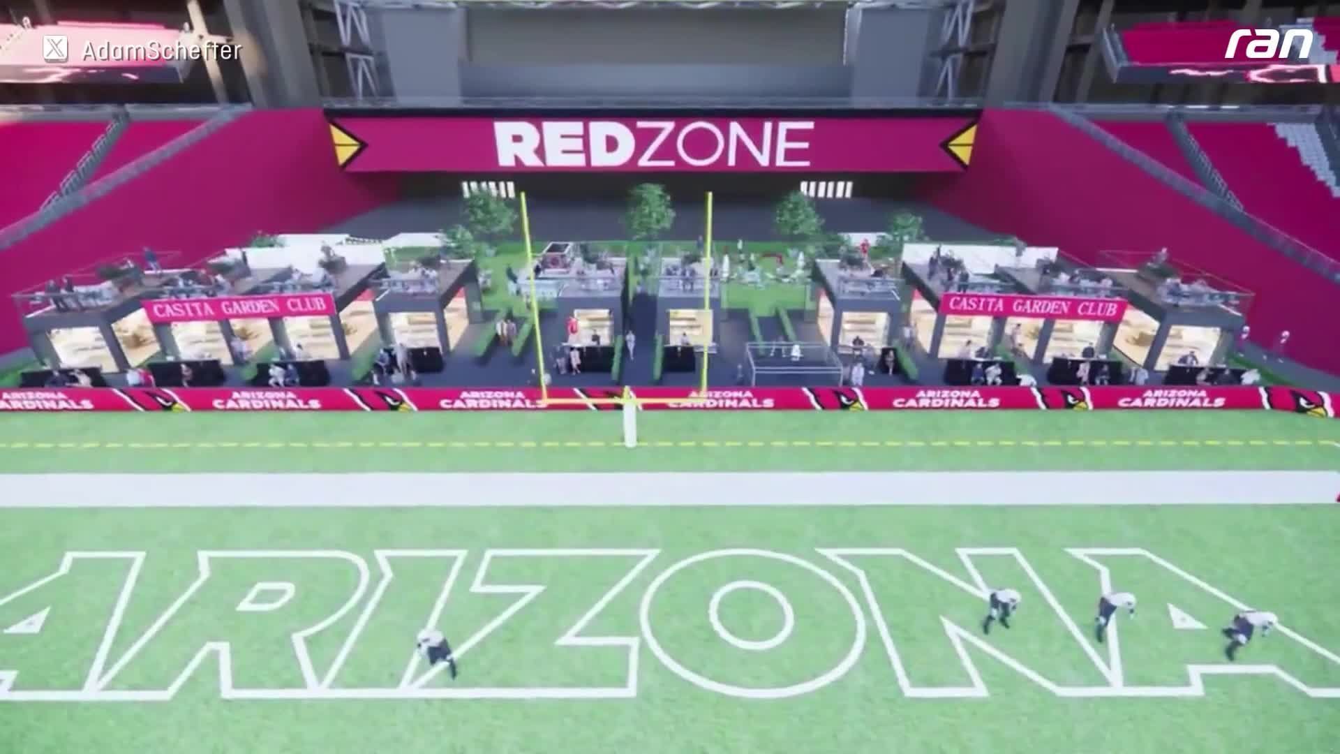 NFL-Stadion bietet Häuschen an der Endzone an!