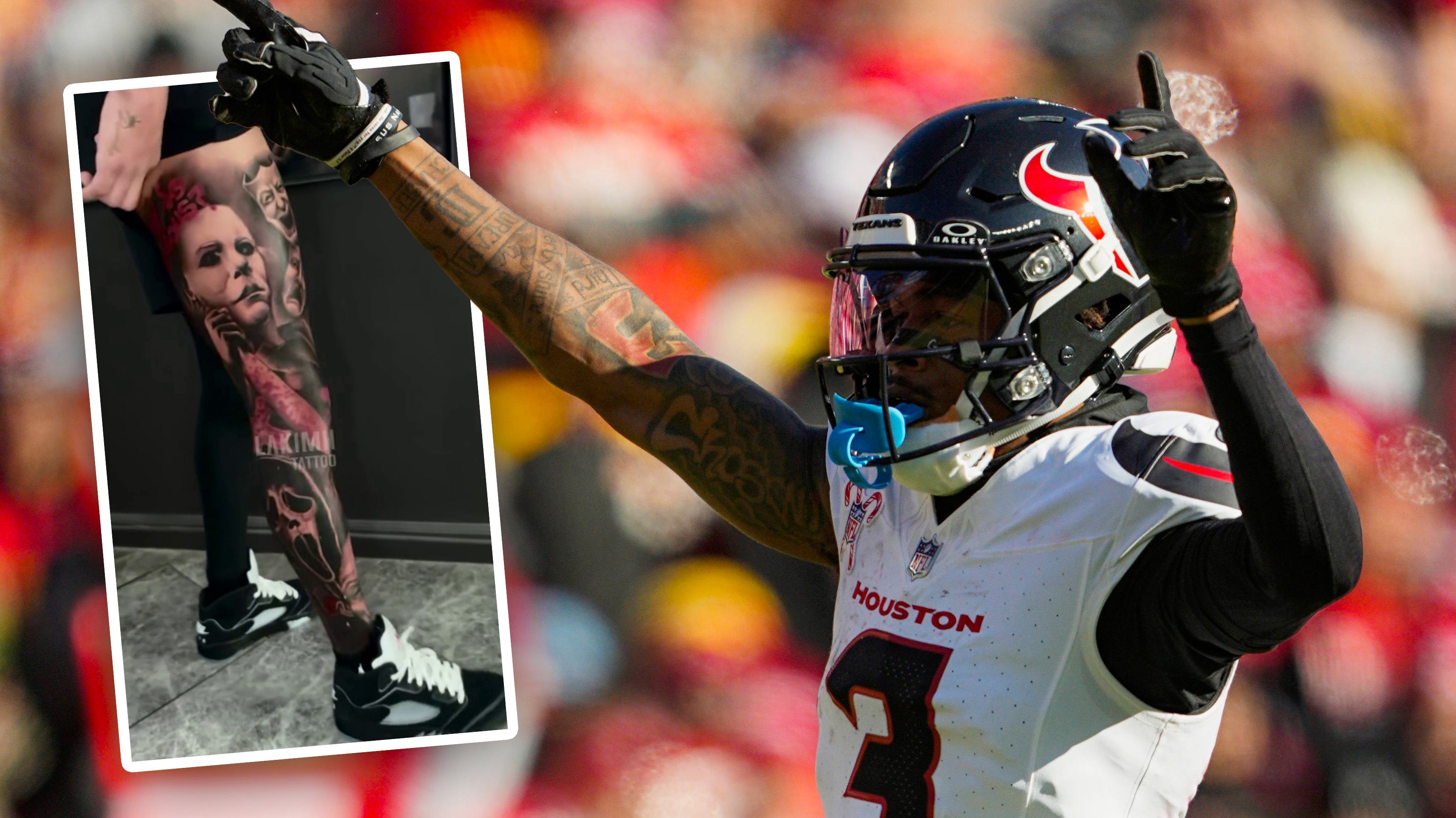 NFL: Texans-Star lässt sich Horror-Tattoo stechen