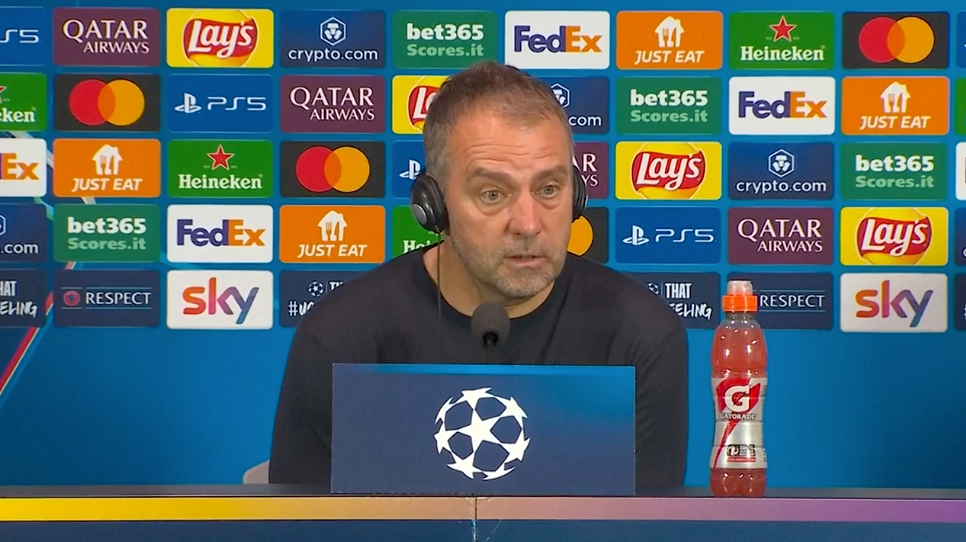 Champions League: Hansi Flick hadert mit Schiedsrichter