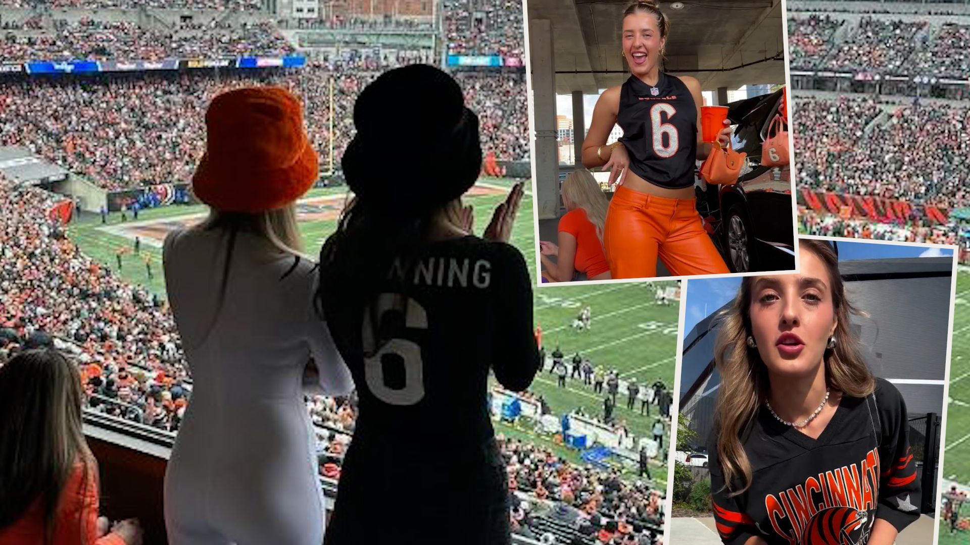 NFL: Bengals-Spielerfrau im Bodysuit! Jede Woche ein neuer Game-Look