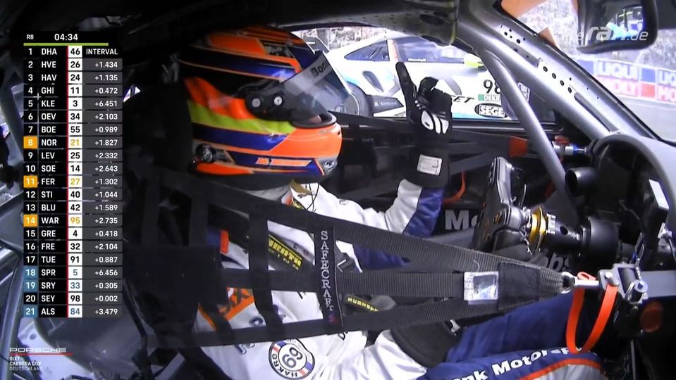 Porsche Carrera Cup: „Geile Bilder“ – Kommentator feiert wilde Fahrer-Geste