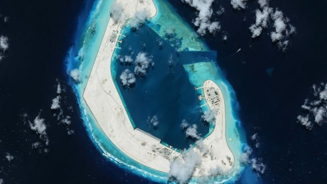 Video: China baut künstliche Insel im Antelope-Riff weiter aus